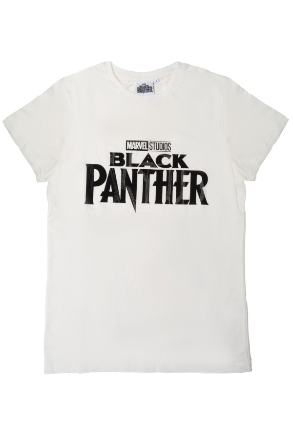 Giyimod ORİJİNAL MARVEL BLACK PANTHER ERKEK TSHIRT-1230458-EKRU