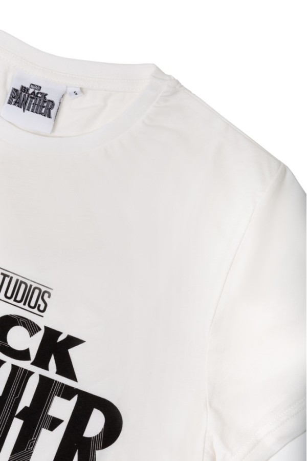 Giyimod ORİJİNAL MARVEL BLACK PANTHER ERKEK TSHIRT-1230458-EKRU