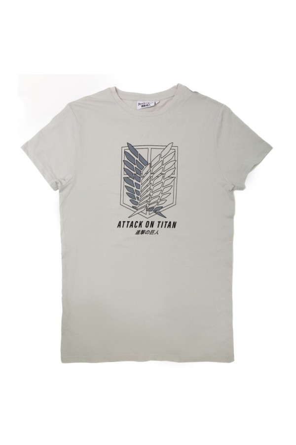 Giyimod ORİJİNAL ATTACK ON TITAN JAPON DİZAYN ERKEK TSHIRT-1230478-GRİ