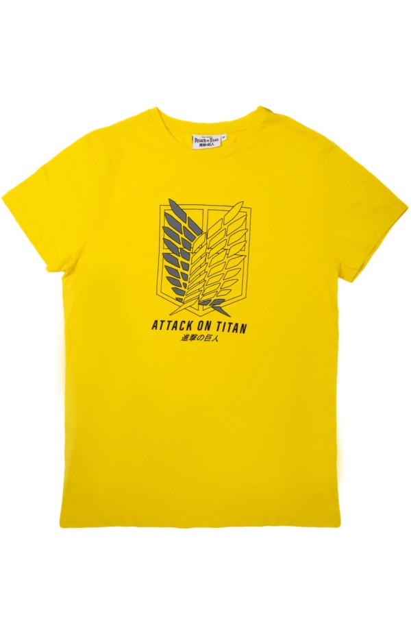 Giyimod ORİJİNAL ATTACK ON TITAN JAPON DİZAYN ERKEK TSHIRT-1230478-SARI