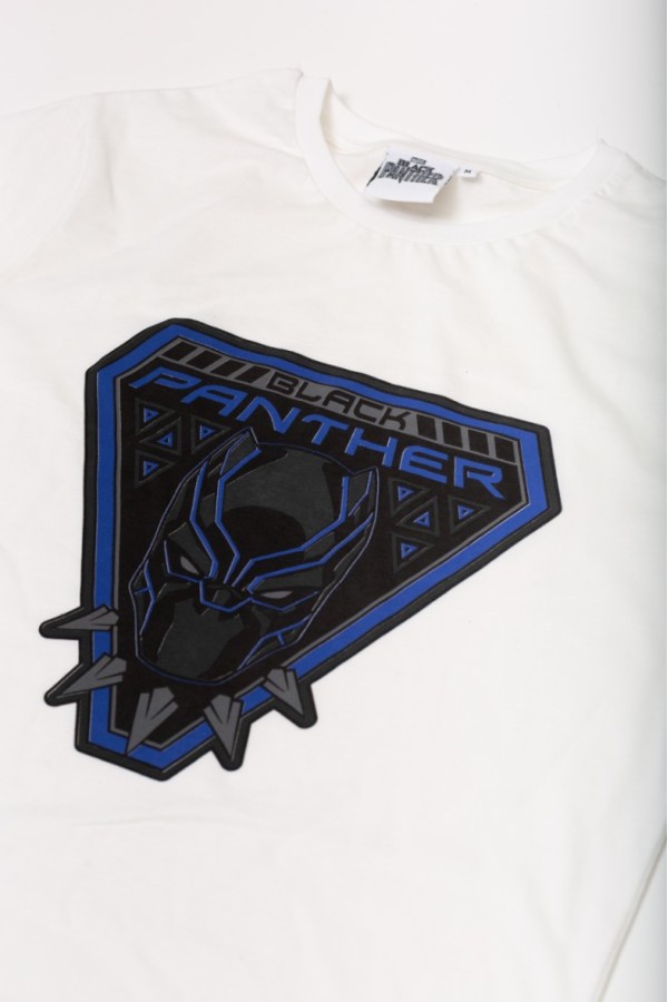 Giyimod ORİJİNAL MARVEL BLACK PANTHER ERKEK TSHIRT-1133498-EKRU