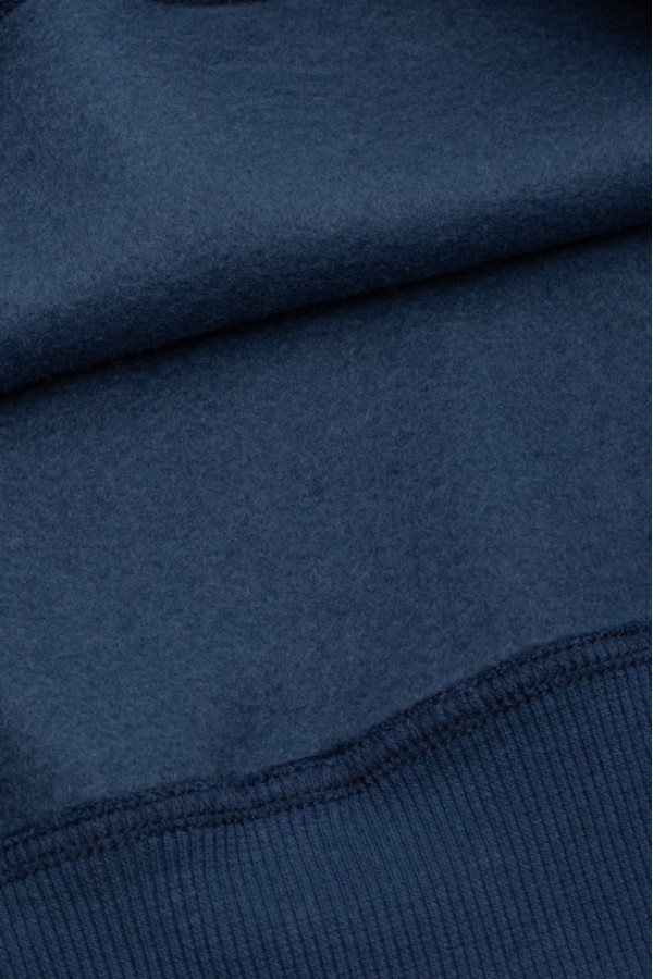 Giyimod Kadın Lacivert Kapüşonlu 3 iplik Şardonlu Polarlı Reglan Kol Sweatshirt S-103