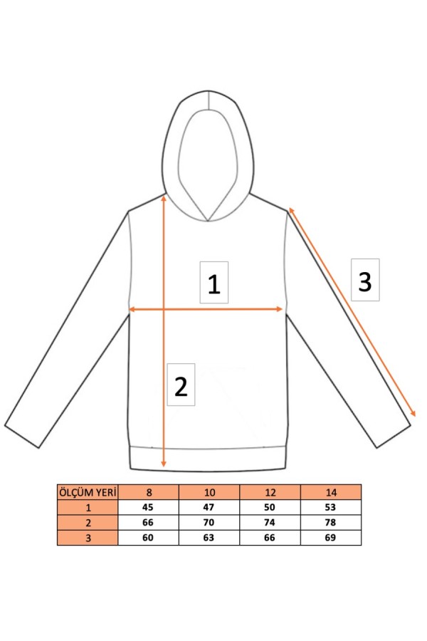 Giyimod KIZ ÇOCUK GRİ Kapüşonlu 3 iplik Şardonlu Polarlı Reglan Kol Elbise S-303GRİ