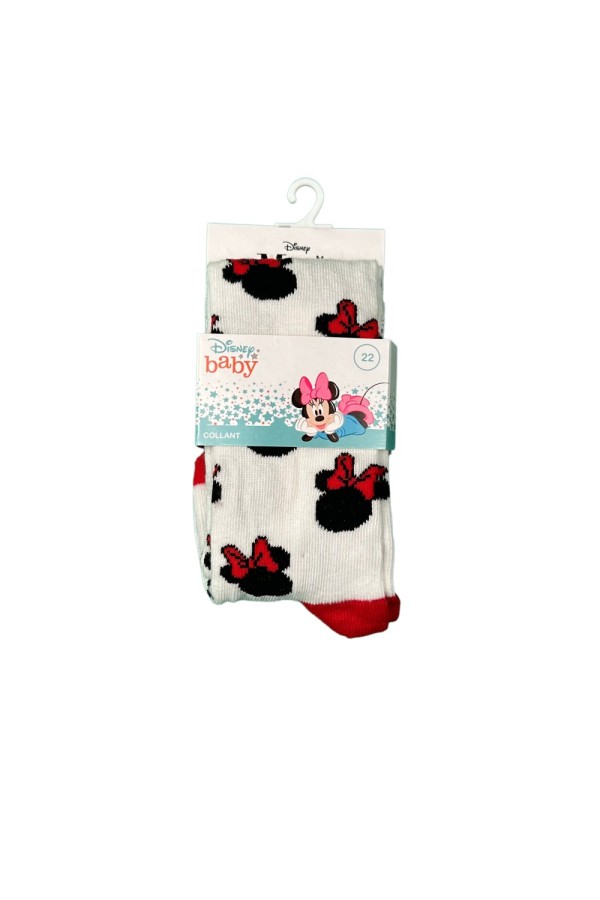 Giyimod ORİJİNAL LİSANSLI DISNEY MICKEY MOUSE BEBEK KÜLOTLU ÇORAP BEYAZ TEK M004