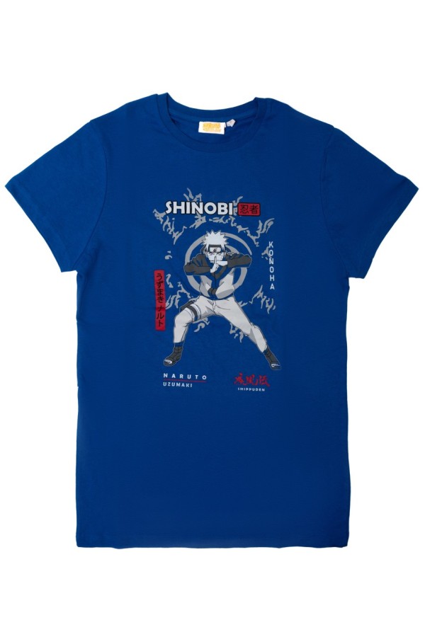 Giyimod ORİJİNAL SHİNOBİ SADECE BİZDE ERKEK TSHIRT-1180423-SAX